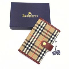 未使用 Burberrys バーバリーズ マイクロミニシステム 手帳 ノバチェック ベージュ系 5穴 リフィル 箱付 保管品 レディース メンズ