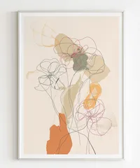 美品真作 油絵 S アンダーソン花高級額装F6号