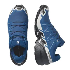 サロモン スピードクロス 6 ゴアテックス 男性用トレイルランニングシューズ 27.5cm Poseidon/Black/Lunar Rock #L47764900 SPEEDCROSS 6 GORE-TEX SALOMON 新品 未使用のサムネイル