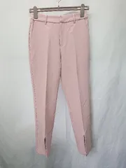 ◇ ◎ ⊆ MAJESTIC LEGON ハイネック 長袖 ミニ丈 リブニット ワンピース サイズM アイボリー レディース E  【1410230007202】