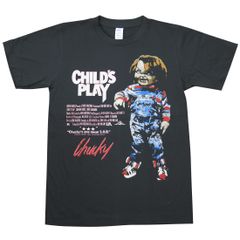 【土日も発送】チャイルドプレイ チャッキー chucky CHILD'S PLAY 映画Tシャツ メンズ レディース ユニセックス bny チャコール グレー CP-02