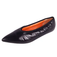 美品 マルニ MARNI パンプス フラットパンプス バレエシューズ ポインテッドトゥ シューズ レディース 37.5(24.5cm相当) ブラックのサムネイル