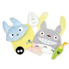 ギフトセット となりのトトロ トトロ ベビー ビブ ガラガラ 帽子 にぎにぎ ミニタオル キャラクター Aセット （ 出産祝い プレゼント ギフト セット ベビーギフトセット おもちゃ ととろ ジブリ ベビーグッズ 出産 お祝い ）