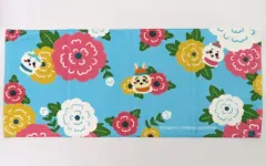 【中古】雑貨 ちいかわ＆ハチワレ＆うさぎ(花) フェイスタオル 「ちいかわカフェ 第2弾 ちいかわ飯店 in THE GUEST cafe＆diner」
