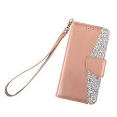 iphone15 ケース 手帳型 おしゃれ 花 ピンク iphone14 iphone13 se第3世代 カバー se2 iphone12 スマホカバー 鏡 iphone12Pro iphone12mini iPhone8 iPhone7 ストラップ 送料無料