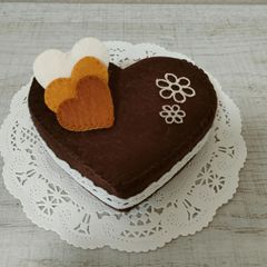 フェルト de ハート♡のチョコレートケーキ