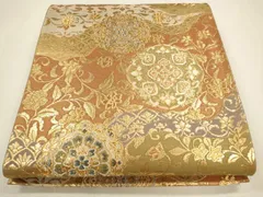 正絹袋帯　村山織物謹製　正倉院宝尽くし花文　証紙付き①黒留袖⑤ 正絹袋帯 村山織物謹製 正倉院宝尽くし花文 証紙付き①( 振袖、訪問着