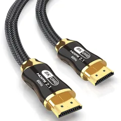 Lonlonty 8k HDMIケーブル HDMI 2.1ケーブル 8K@60Hz 4K@120Hz 48Gbps 高速HDMIケーブル PS5用 Xboxシリーズ X/S イーサネット 3D eAR