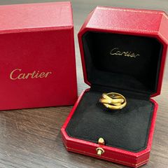 【箱保証書完備】カルティエ トリニティクラシックMMリング 750 CRB4234200 - トリニティ リング、クラシックモデル - ホワイト