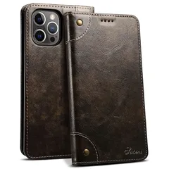 JCGOOD iPhone 13 Pro ケース 手帳型 カード収納 アイフォン13 Pro カバー 手帳 スタンド機能 マグネット式 本革 レザー 財布型 携帯スマホケース軽量 薄型 防塵 耐衝撃保護 ワイヤレス充電対応 アイホン13pro 6.1用 ( 1