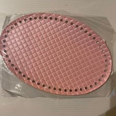 【編み物作品用底板】21cm×14cm52目 キルティング オーバル nozomiさん製作 ロシアヤーン かぎ針編み ハンドメイド バッグ 糸 tシャツヤーン ズパゲッティ