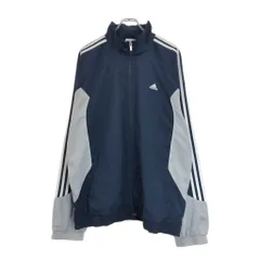 adidas アディダス ウィンドブレーカージャケット スポーツ ネイビー(メンズ XL)中古 古着 U6167