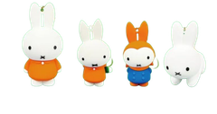 ミッフィー　miffy　ラバーマスコット 全4種セット