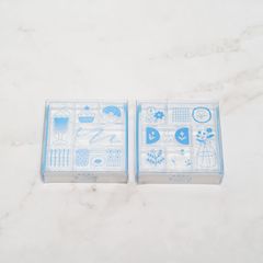 【フォローで10%オフ】（単品）透明スタンプ「氷印」スイーツセット / フラワーセット 東出桂奈 6個入 キングジム _