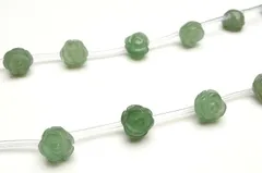 アベンチュリン 薔薇バラカット 10mm １連（15粒入り） パワーストーン 天然石 _R5407-10