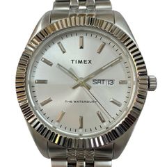 【上美品⭐️TIMEX】 タイメックス ウォ－ターベリー　THE WATERBURY 　メンズ腕時計　アナログクオーツ　 シルバーカラー　 TW2V17300      使用は数回範囲 （AYA） 0240411001000T