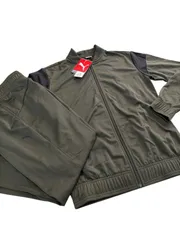 プーマ◆レディース ジャージ 上下セット クラシック トレーニングスーツ カーキ