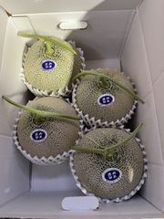 庄内砂丘特産　アンデスメロン　3L4個　家庭用