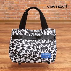 VIVA HEART × ELEY KISHIMOTO/カートバッグ 013-88100 FLASH柄 ゴルフ 鞄 トートバッグ ビバハート 新品/黒/ブラック/ki249/