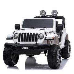 【新品訳あり】乗用ラジコン JEEP ラングラールビコン＜ホワイト＞