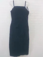 ◇ natural couture デニム キャミソール 膝下丈 ジャンパー スカート サイズS ネイビー レディース P  【中古】 【1208230020983】のサムネイル