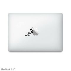 【全機種対応】MacBookステッカー スキンシール 棒人間 ひとやすみ