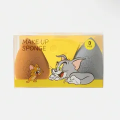 トムとジェリー　メイクスポンジ　3個セット　ケース付き