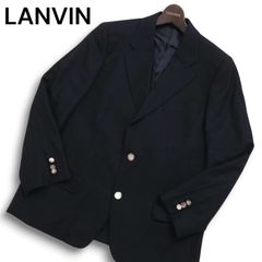 LANVINランバンテーラードジャケットダブル金ボタン紺ブレ大きいサイズ 