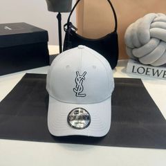 新品 イヴ サンローラン 帽子 NEWERA ニューエラ キャップ 男女兼用 ホワイト