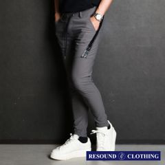 【RESOUND CLOTHING 】TYLER PANTS - CHARCOAL / ラインパンツ / RC36-ST-026【メンズ】【送料無料】