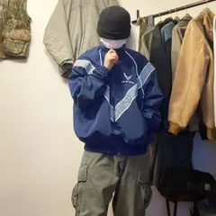 メンズ ナイロンジャケットウインドブレーカー ネイビー U.S.AIRFORCE 前開き ファスナー ジャケット コンパクト 軽量 薄手 カジュアル ベーシック スタイリッシュ アウター トップス アウトドア スポーツ 仕事着 作業着