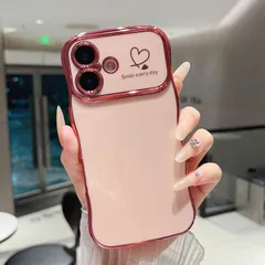 【新着商品】16 16 Plus ウェーブ Plus ケース 柔軟な TPU アイフォン シリコン スマホケース おしゃれ メッキ加工 ソフト 人気 軽量 耐衝撃 ハートケース 韓国 可愛い 用 ケース 女子 iPhone 女性 携帯電話カバー ZTOFERA