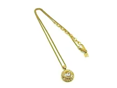 ■美品■ NINA RICCI ニナリッチ ヴィンテージ ラインストーン ネックレス ペンダント アクセサリー レディース ゴールド系 DH7623