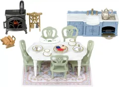 【新品】おもちゃ きらめく水辺の赤い屋根のお家 エレガントダイニングルーム 「シルバニアファミリー」