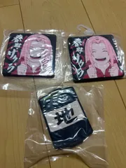 NARUTO    一番くじ   中忍試験編  J賞  ラバーコースター　2種類　3枚セット