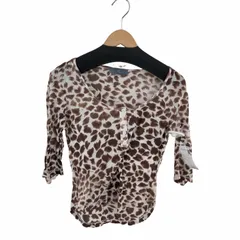 アレキサンダーマックイーン Alexander McQueen アニマル柄 ヘンリーネック 五分袖カットソー  レディース import：XS のサムネイル