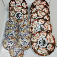 大幅値下げ　古伊万里　双馬図　八角　7寸皿　骨董　アンティーク 大幅値下げ古伊万里双馬図八角7寸皿骨董アンティーク