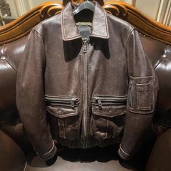 AERONAUTICAMILITAREアロエナウティカミリターレレザーブルゾン - メルカリ