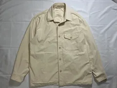 【210687】UNIQLO ユニクロ  オーバーシャツジャケット ジャージー ステンカラー メンズXL メンズ  ・ 311-435278 生成りアイボリー