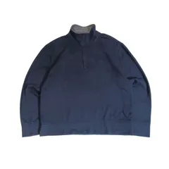NAUTICA ノーティカ ハーフジップ スウェット トレーナー 裏起毛 ネイビー M　B202507