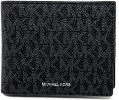 Michael Kors メンズ クーパー 札入れ パスケース財布, ミニマリスト, ブラック, One Size 
