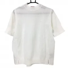 【超美品】キャロウェイ レッドレーベル 半袖ハイネックセーター 白 背面切替 ニット レディース M ゴルフウェア 2024年モデル Callaway