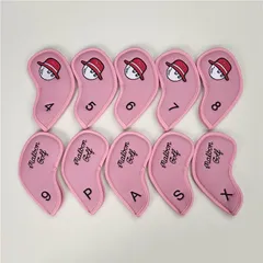 【新品10枚セット】マルボンアイアンカバーマレット磁石タイプクリーミーホワイト 人気商品 malbon golf マルボンゴルフ アイアンカバー