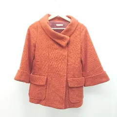 ◇ Simplicite シンプリシテェ ビックカラー 無地 ダブル 長袖 ジャケット 表記なし オレンジ レディース E  【1309040027909】