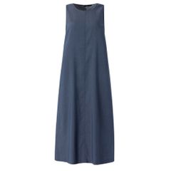 ☆ ネイビー ☆ Mサイズ ☆ ロングデニムワンピース ノースリーブ ワンピース ロング レディース デニムワンピース ワンピ きれいめ おしゃれ ジャンパースカート ロングワンピ ロングワンピース 春 夏 デニムワンピ ポケット付き 体型カバー