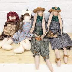 カントリードール アンティーク レトロ 4個セット まとめ売り - メルカリ