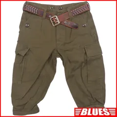 ドイツ軍 90s モールスキンカーゴパンツ  軍物 軍服 ハーフパンツ 古着 メンズ 1 カーキ パンツ_ウエスト78cmから82cm一覧←SEULB屋着古← HH9772