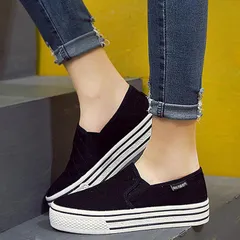 厚底 スニーカー スリッポン レディース スニーカー ぺたんこ キルティング caih01