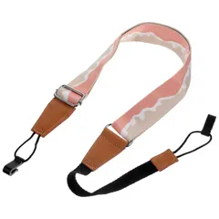 POPETPOP ウクレレストラップ ミニギターストラップ ウクレレネックストラップ ウクレレベルト 穴開け不要 サウンドホールに引っ掛ける 長さ調整可能