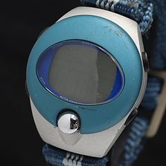 稼働品 セイコー アルバ スプーン メンズ腕時計 デジタル 防水 電池 